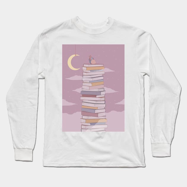 Literary Heart Long Sleeve T-Shirt by maniacodamore